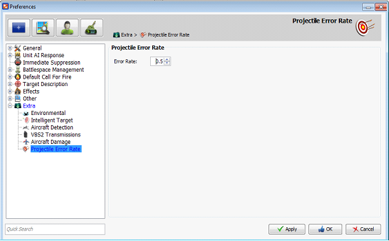 ∆ Image12.5c: Strike AAR Projectile Display window 